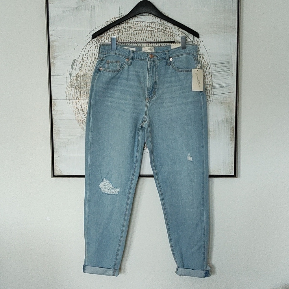 New Mid Rise Boyfriend Jeans Size 2